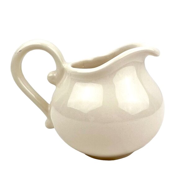 Williams Sonoma Manosque Cream Colored Ceramic Creamer Pitcher Made In Portugal - Picture 3 of 9